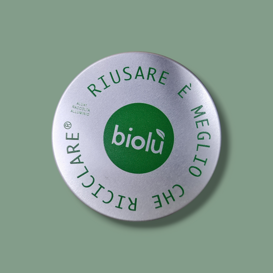 Astuccio rotondo porta-solido in alluminio