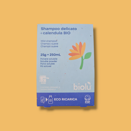 Shampoo alla calendula in polvere solubile