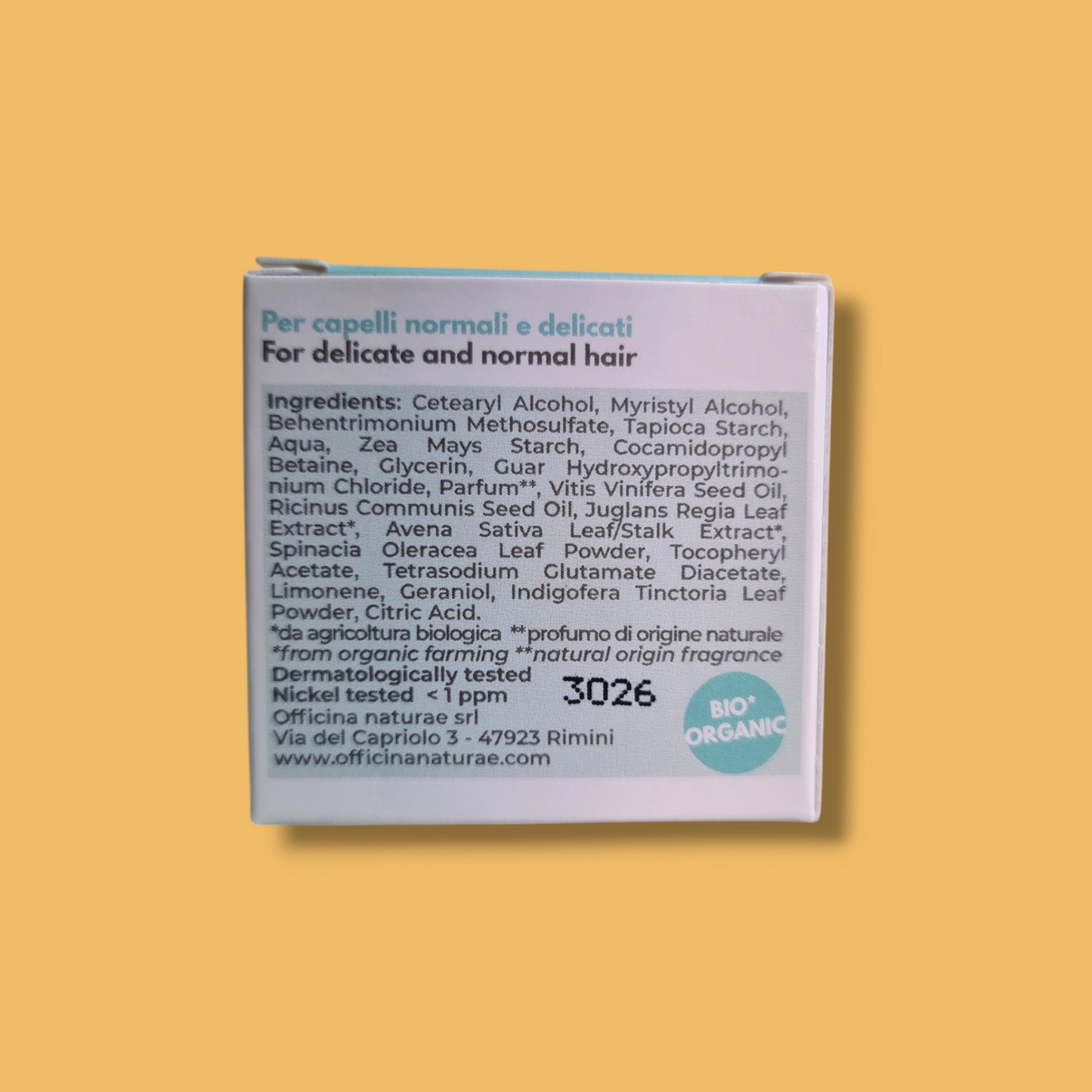 Mini Size Balsamo Solido Nutriente - Formato Prova Viaggio 15g