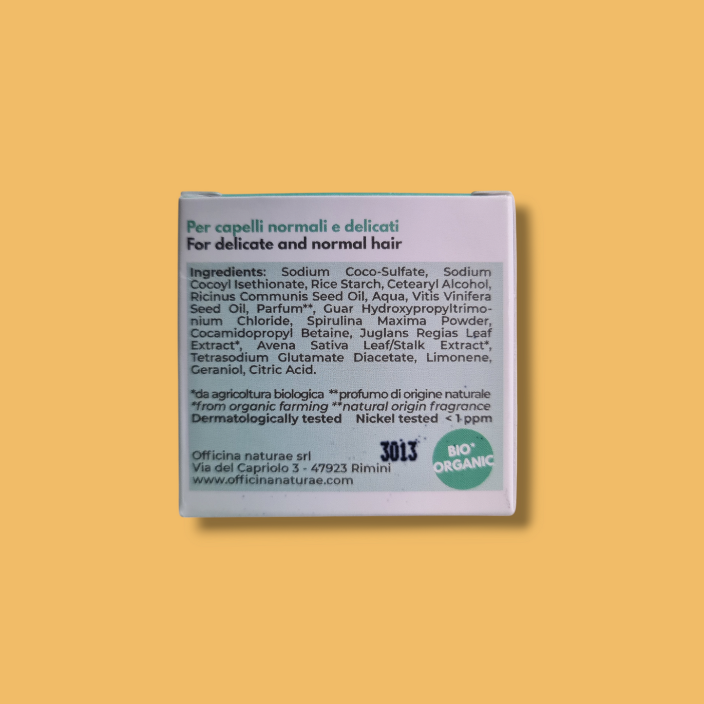 Mini Size Shampoo Solido Nutriente e Protettivo