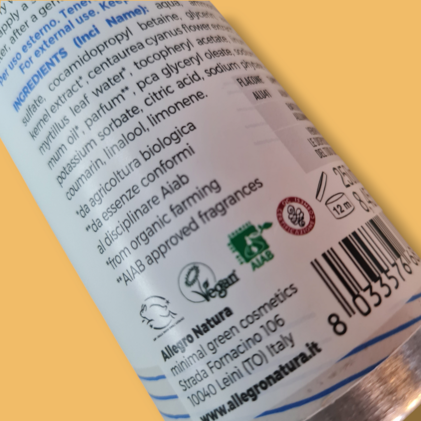 Shampoo concentrato capelli ricci