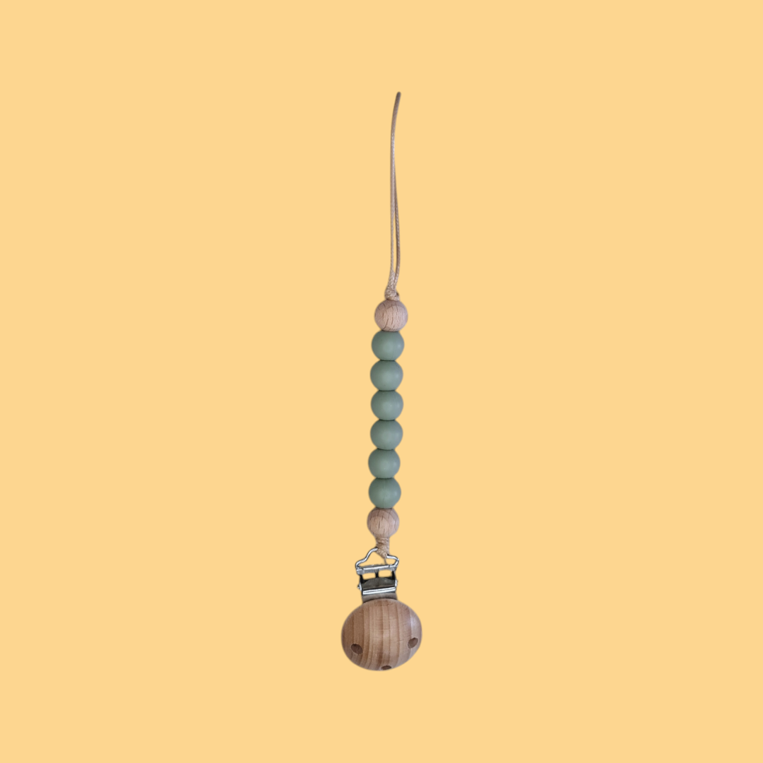 Laccio ciuccio silicone e bambù