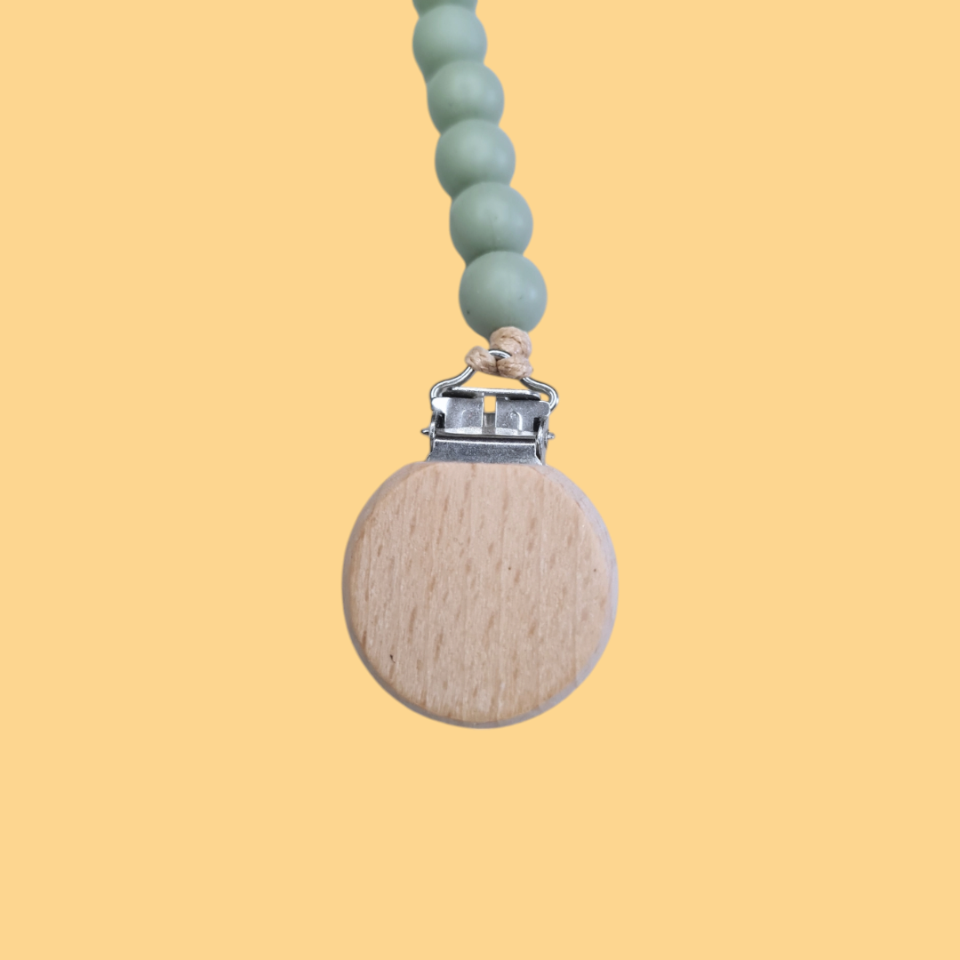 Laccio ciuccio silicone e bambù
