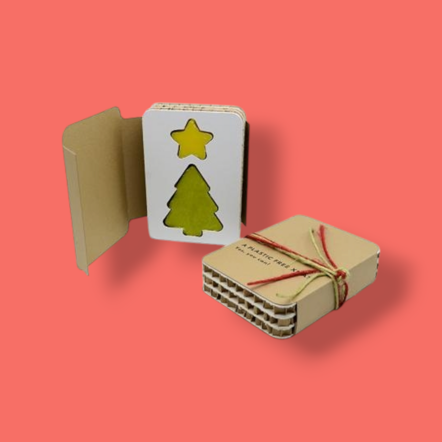 Confezione natalizia con albero e stella di sapone