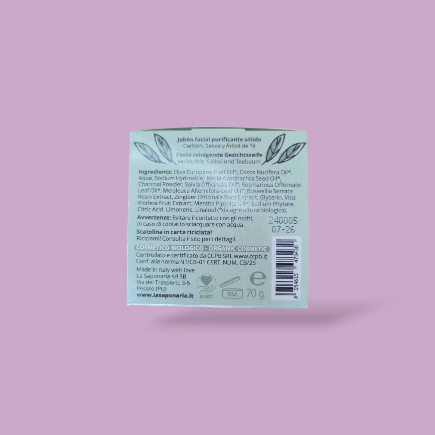 Detergente viso purificante