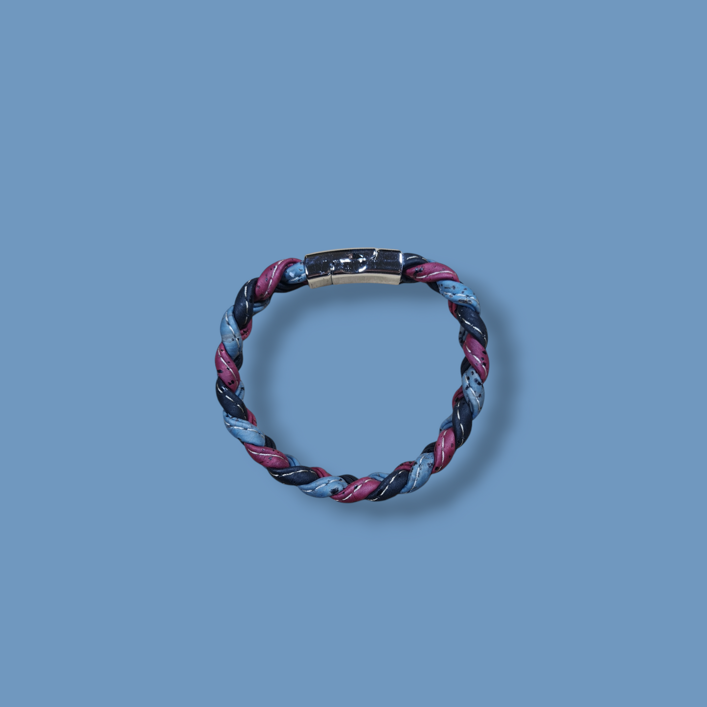 Bracciale treccia in sughero
