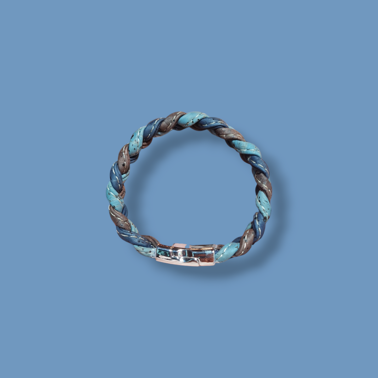 Bracciale treccia in sughero