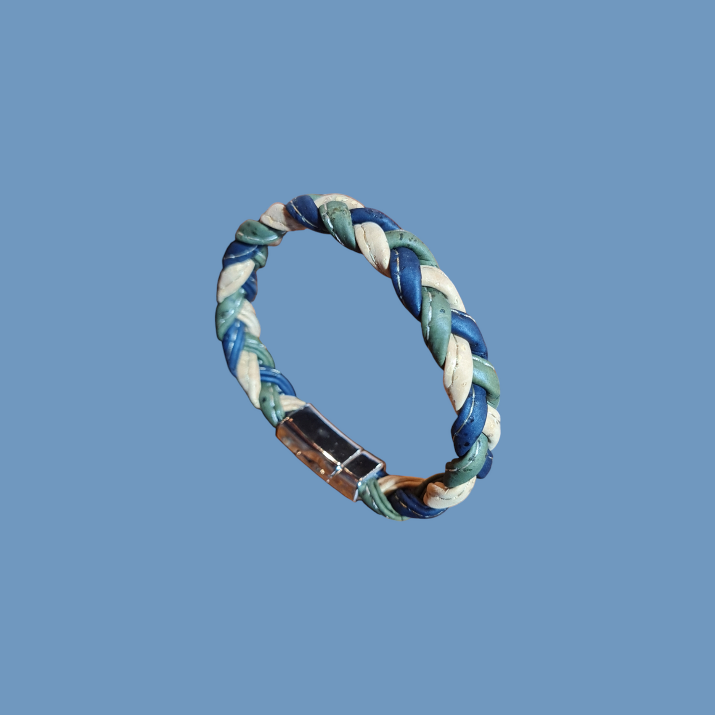 Bracciale treccia in sughero