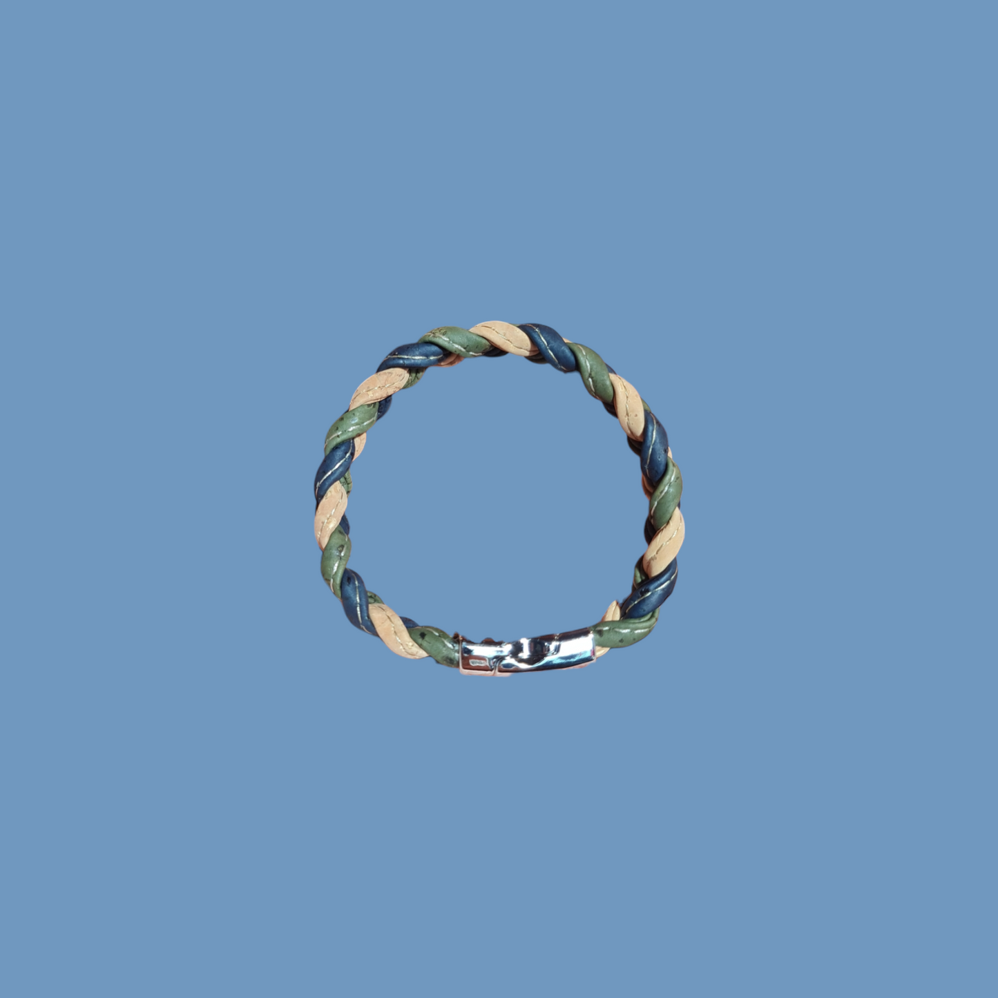 Bracciale treccia in sughero