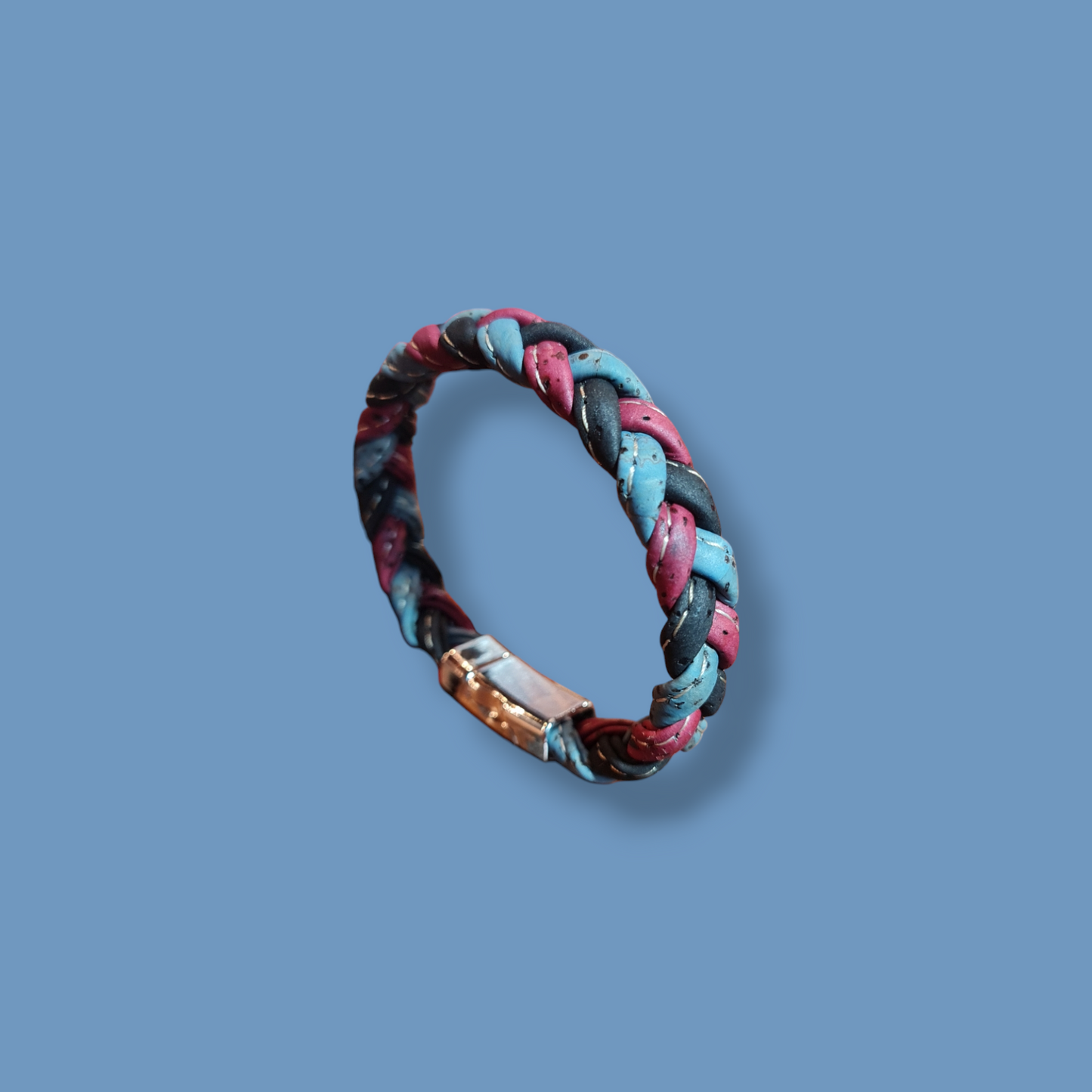 Bracciale treccia in sughero