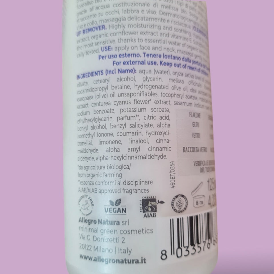 Latte detergente in vetro