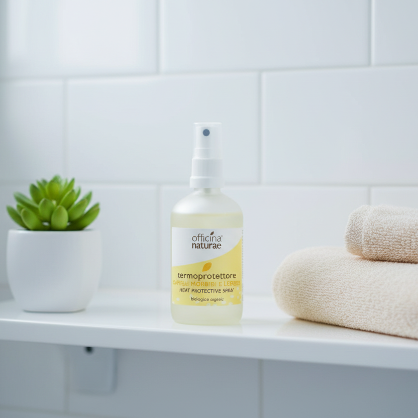 Termoprotettore Spray Biologico – Capelli Morbidi e Leggeri