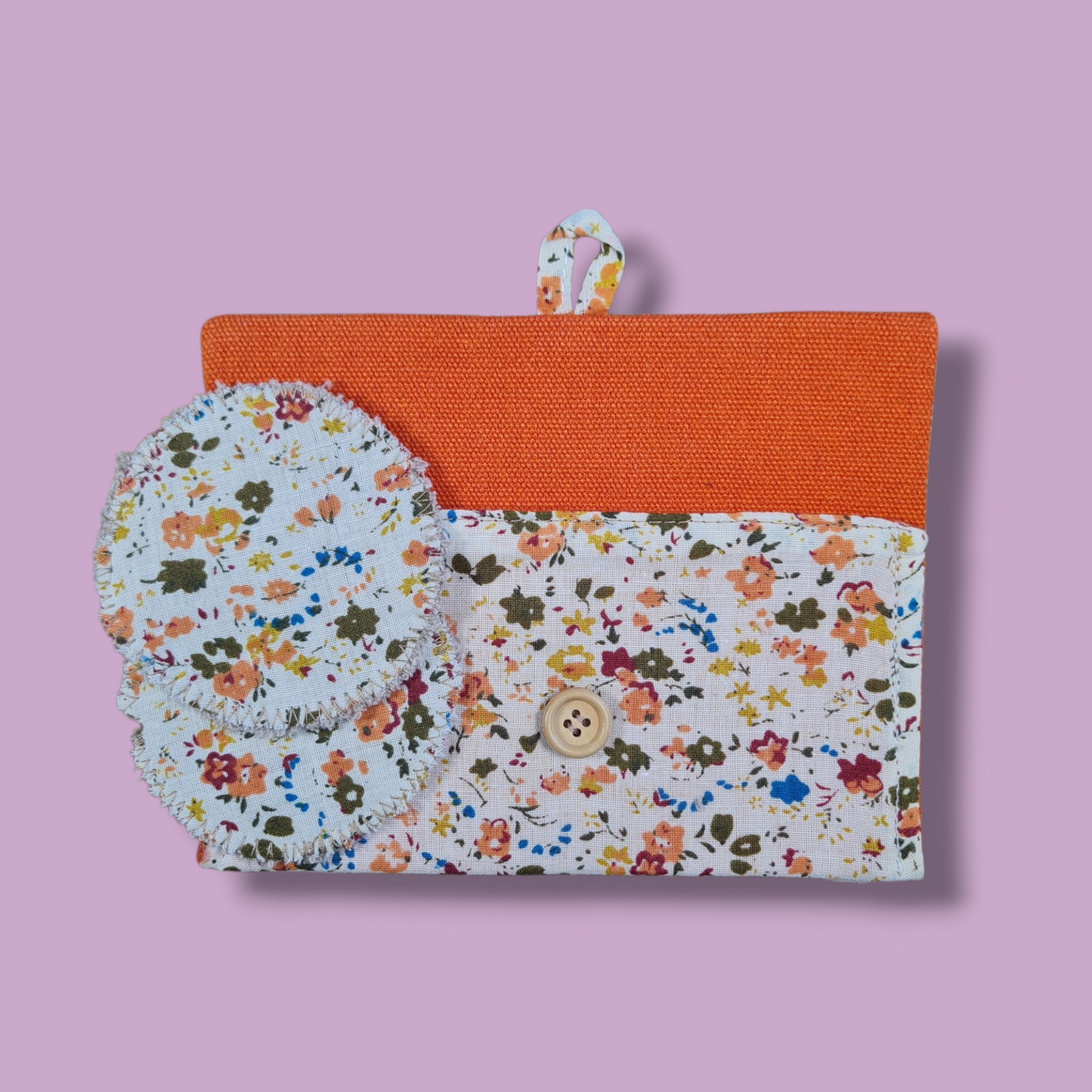 Pochette slim con 2 dischetti struccanti riutilizzabili