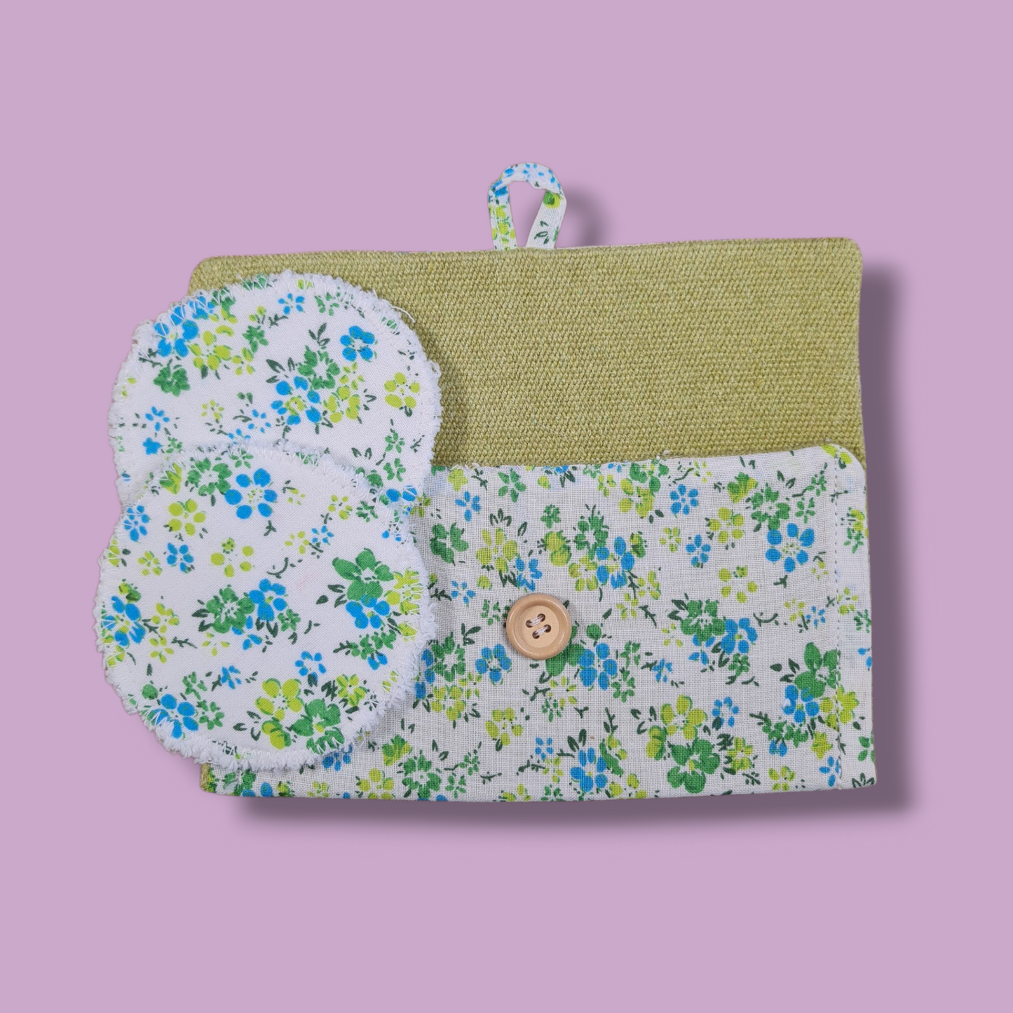 Pochette slim con 2 dischetti struccanti riutilizzabili