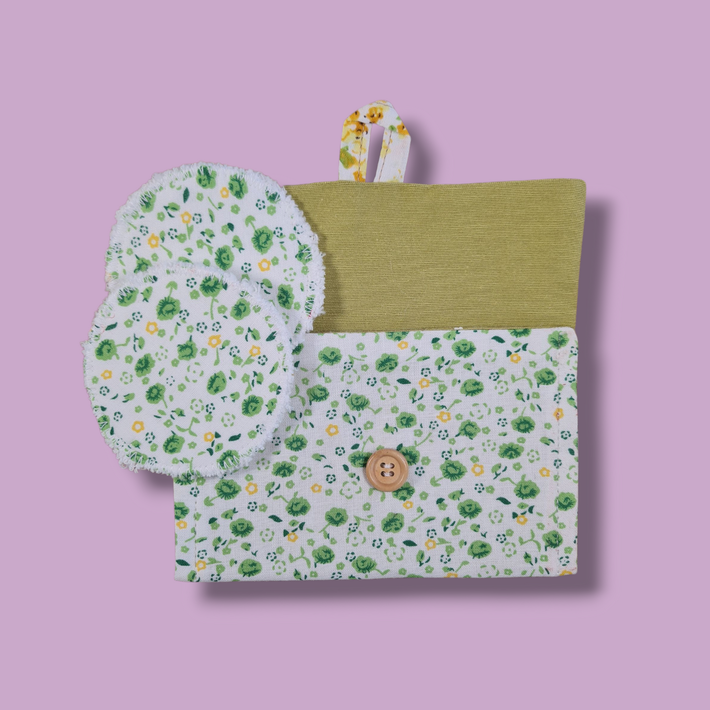 Pochette slim con 2 dischetti struccanti riutilizzabili