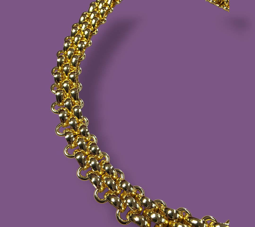 Collana Artemide in Acciaio Inox Color Oro