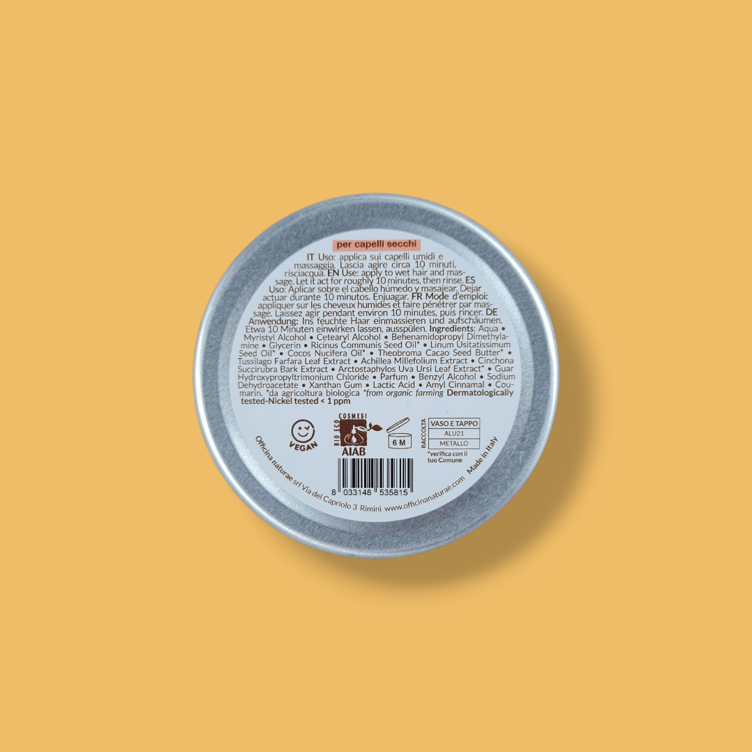 Maschera Capelli Secchi Nutriente Bio - Idratazione Profonda