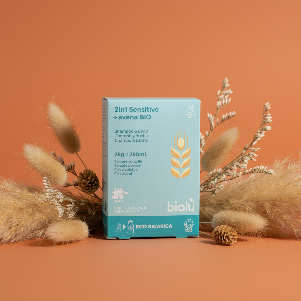Docciashampoo 2in1 avena bio sensitive, delicato pelli sensibili