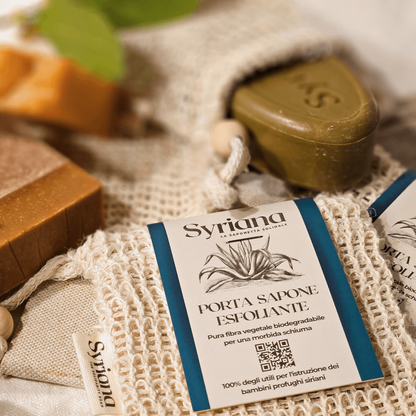 Sacchetto Portasapone Esfoliante Per Sapone 100% Sisal Biodegradabile
