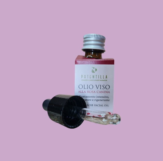 Olio viso alla Rosa Canina – Trattamento Intensivo Riparatore e Rigenerante