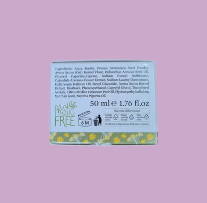 Detergente Viso Esfoliante con Argilla Bianca, Elicriso e Calendula