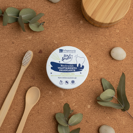 Gel sbiancante denti in polvere