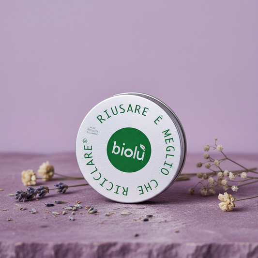 Astuccio rotondo porta-solido in alluminio