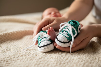 Scarpe modello Converse fatte a mano