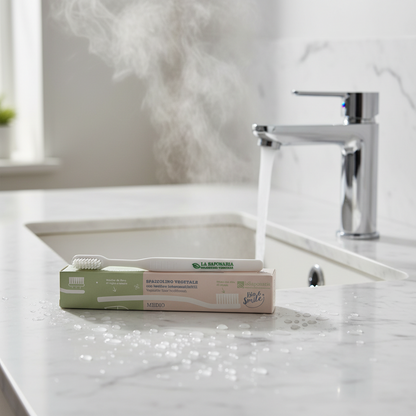 Spazzolino setole medie con testina intercambiabile