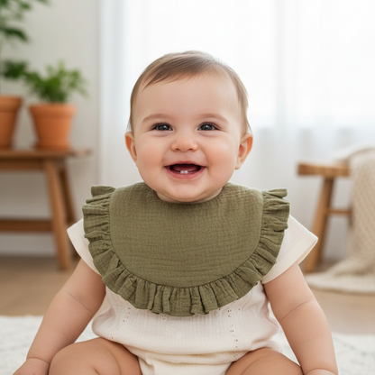 Bavetto ruche in mussola