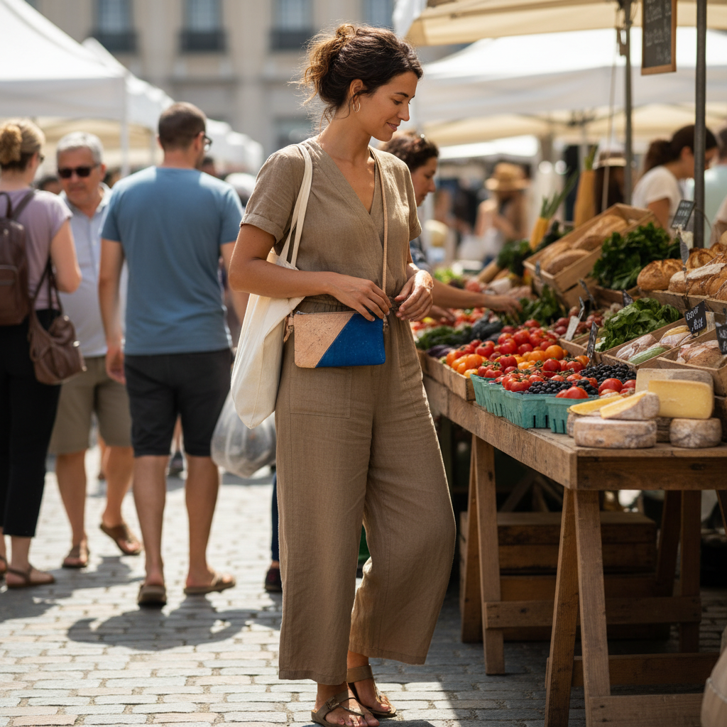 Mini Borsa a Tracolla in Sughero - 3 Colori