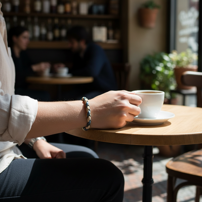 Bracciale Treccia in Sughero - 5 Combinazioni Colori
