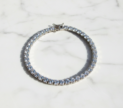 Bracciale Tennis in Acciaio Inox e Zirconi - Unisex