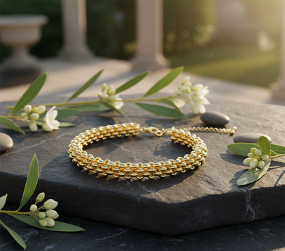 Bracciale Artemide in Acciaio Inox Color Oro