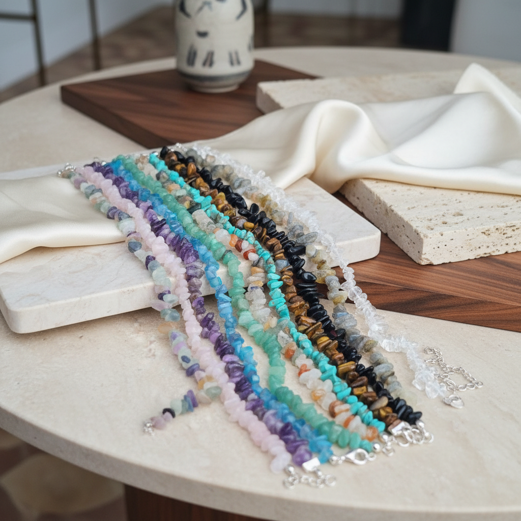 Bracciale cavigliera Circe artigianale italiano versatile ecosostenibile