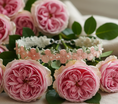 Collane girocollo in tessuto ricamato