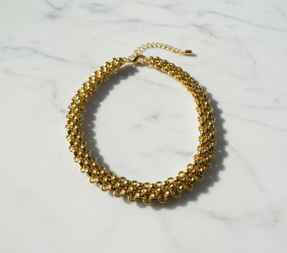 Collana Artemide in Acciaio Inox Color Oro