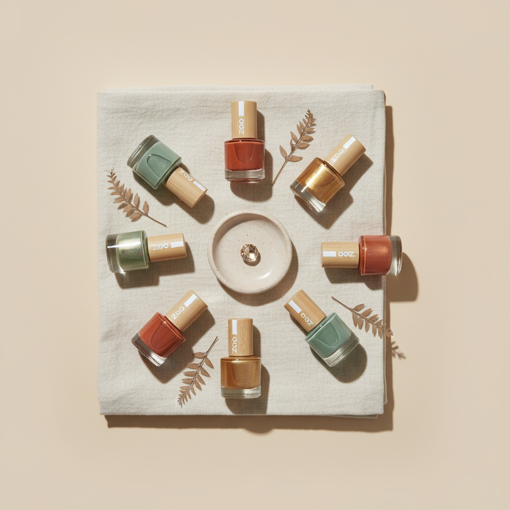 Smalto unghie naturale vegan bio, formula vegetale 82% naturale