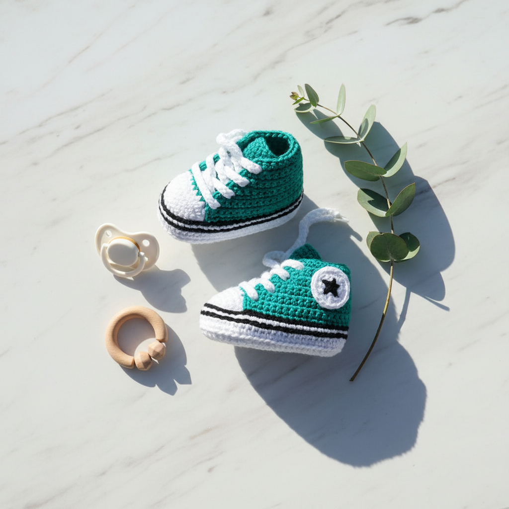 Scarpe modello Converse fatte a mano