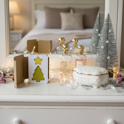 Confezione natalizia con albero e stella di sapone