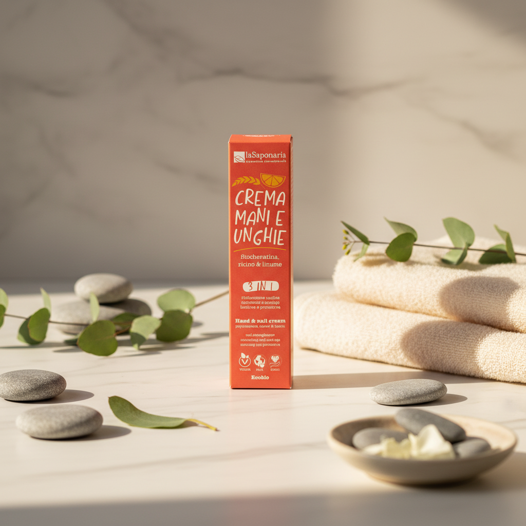 Crema mani e unghie 3 in 1, trattamento completo nutriente