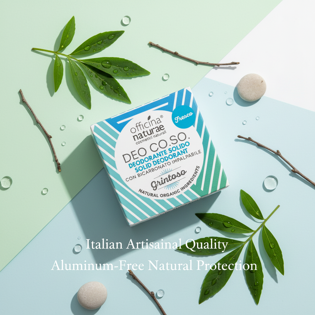 Deodorante crema solido naturale, efficace delicato zero plastica