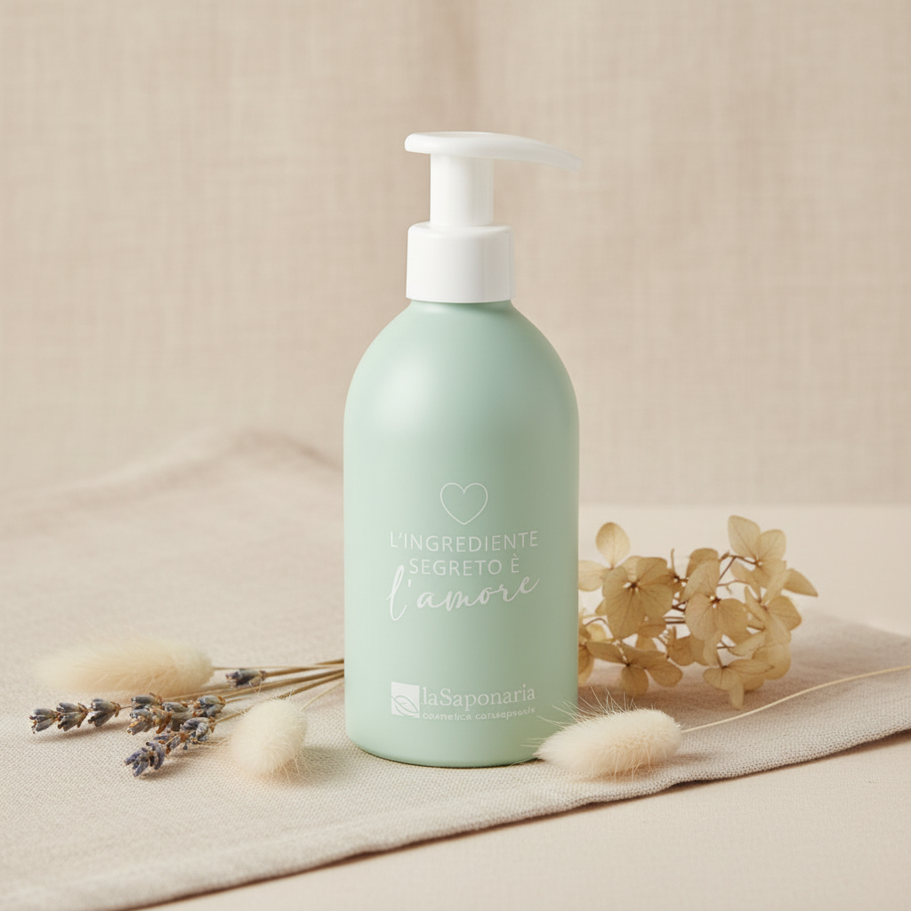 Dispenser alluminio riutilizzabile sapone liquido, design minimal zero plastica