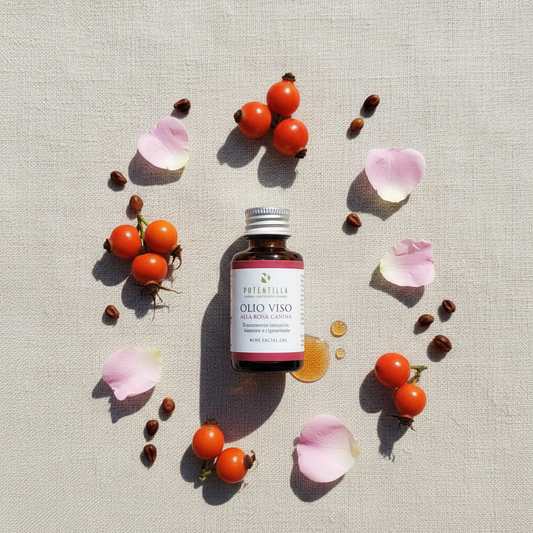 Olio viso alla Rosa Canina – Trattamento Intensivo Riparatore e Rigenerante