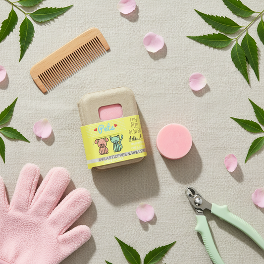 Shampoo solido alla Rosa per cane e gatto