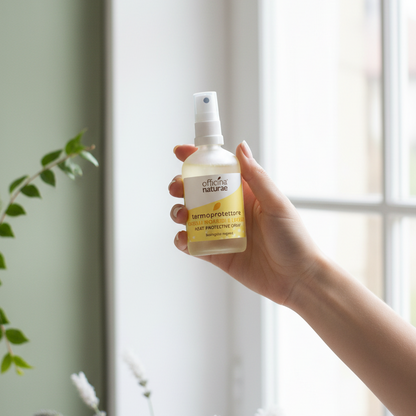 Termoprotettore Spray Biologico – Capelli Morbidi e Leggeri