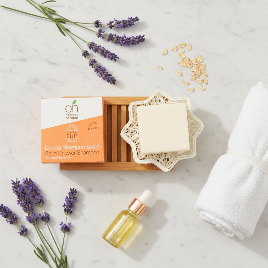Doccia Shampoo Solido marmo bambù lavanda