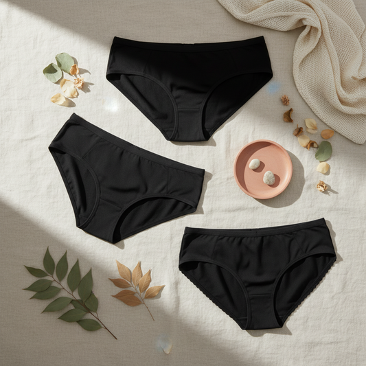 Intimo mestruale lavabile riutilizzabile, assorbente ecologico sostenibile