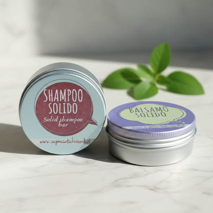 Latta Porta Shampoo Solido in Alluminio - Contenitore Riutilizzabile