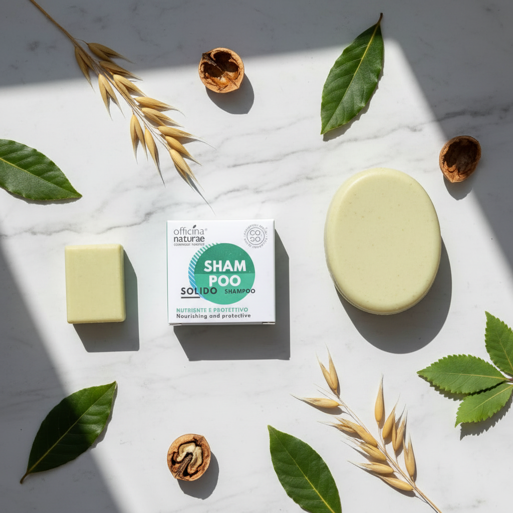 Mini shampoo solido nutriente 15g formato viaggio, zero waste pratico